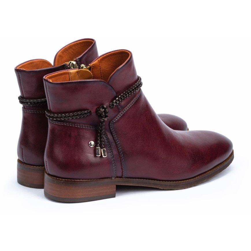 Women's Pikolinos ROYAL W4D-8908 Ankle Boots Dark Red | NZ J2A5379